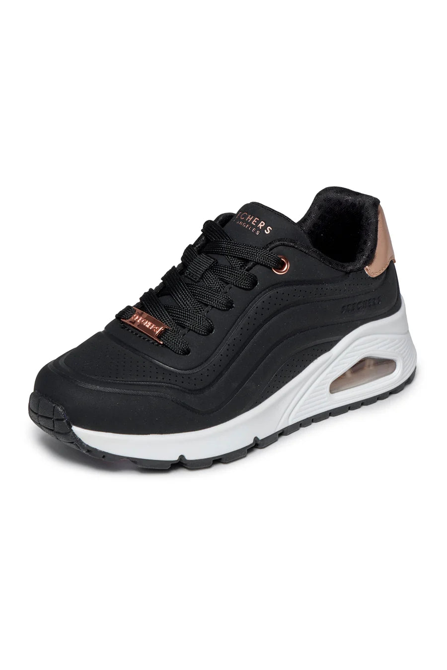 Skechers scarpa sneakers junior Uno Gen 1 Shimmer Wave 310286L/BLK nera