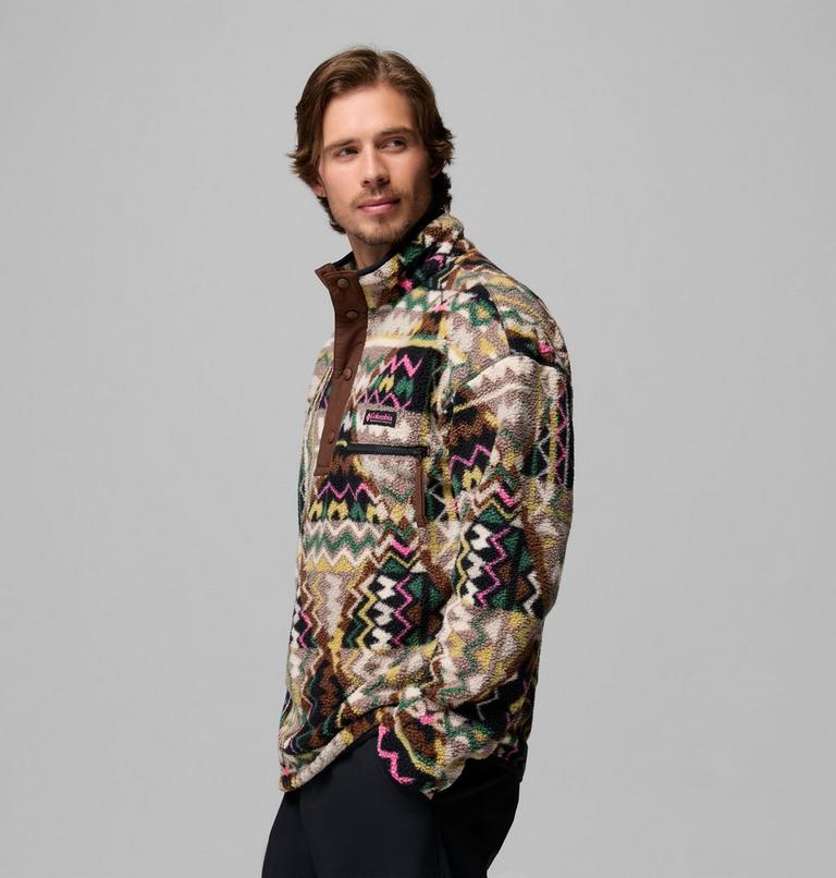Columbia  PILE da uomo HELVETIA™ II PRINTED HALF SNAP FLEECE 2098461 012 multicolore