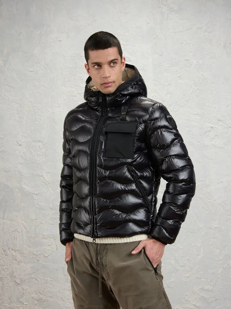 Blauer Piumino trapuntato con tasca petto Bryant 26SBLUC02182-005958 999 nero