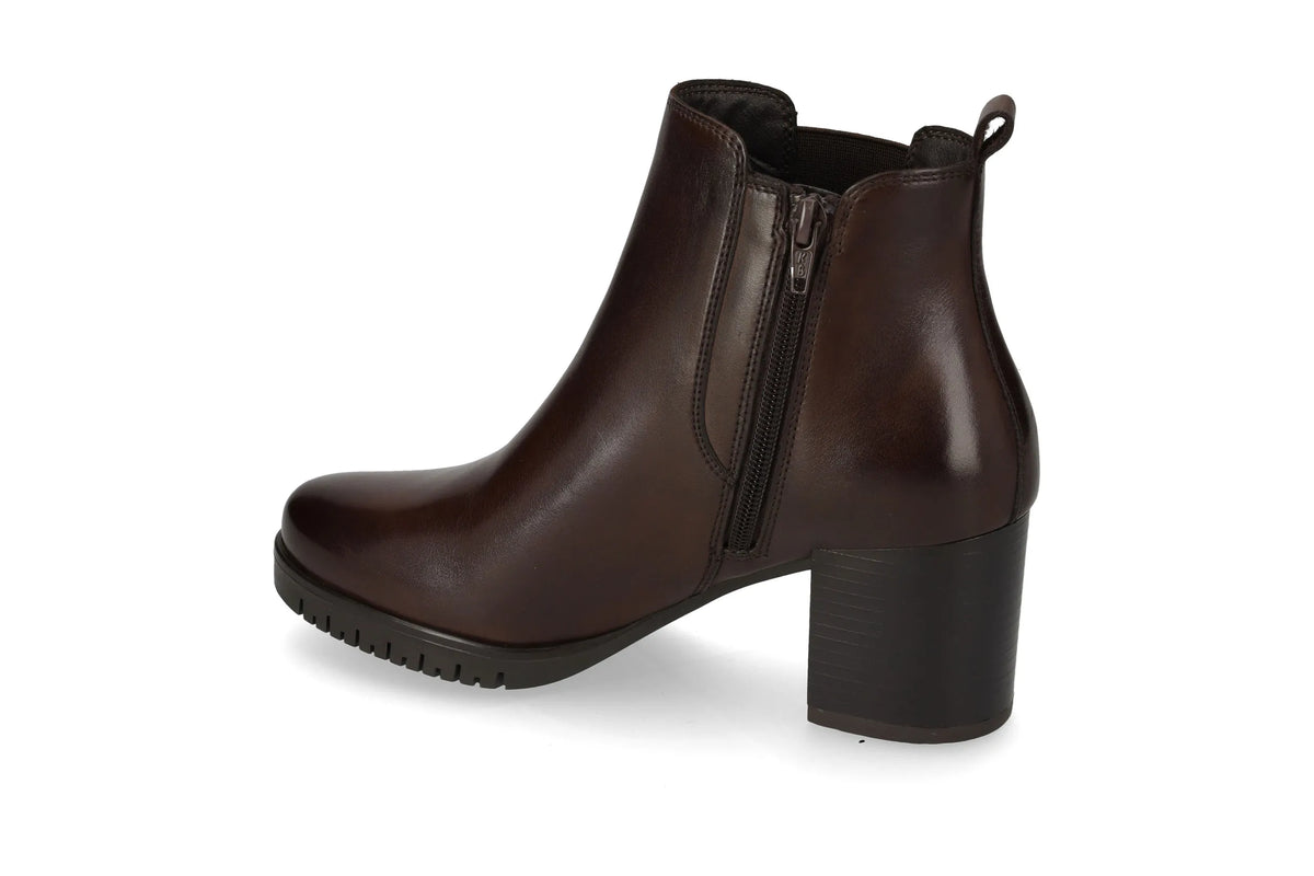 Valleverde stivaletto donna con elastico alla caviglia 47662 testa di moro