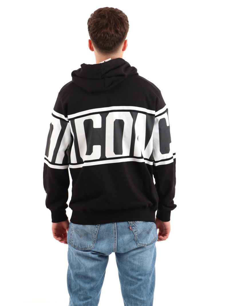 Icon felpa con cappuccio da uomo Stripe IUF053 nero
