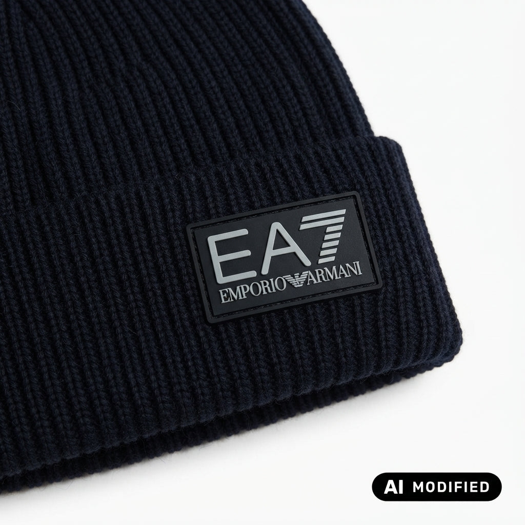 EA7 ARMANI cappello a coste con logo 7X000312 AF29587 UB102 blu