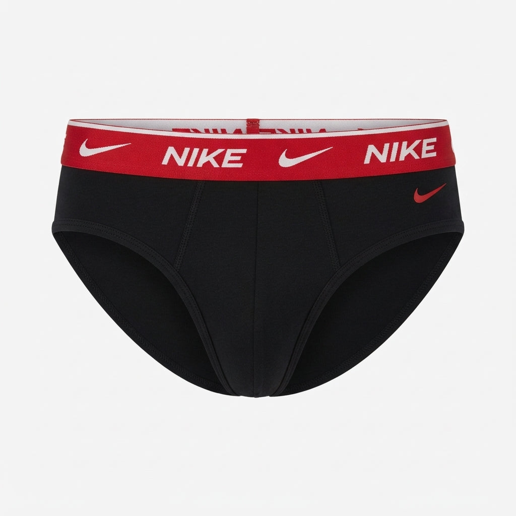 Nike Slip da uomo Essential cotton Stretch KE1287-4HV nero - confezione da 2 paia