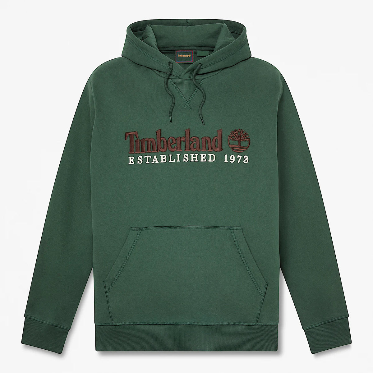 Timberland  felpa con cappuccio da uomo1973 Embroidered Logo ricamato TBC0YHB6 398 verde