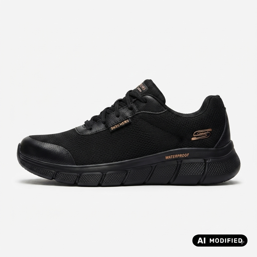 Skechers scarpa sneakers da donna Bob Flex Proof 117351-BBK nera