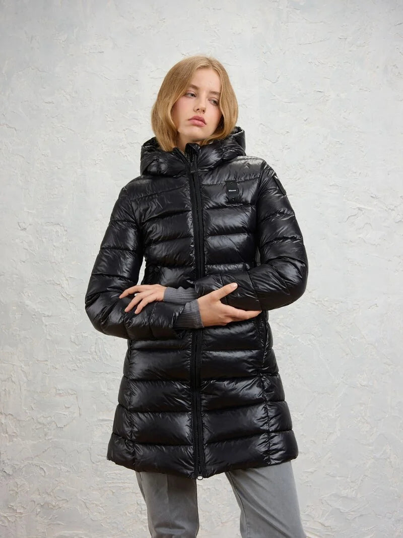 Blauer Piumino donna con cappuccio Adelaide 26WBLDK02073-006648 999 nero