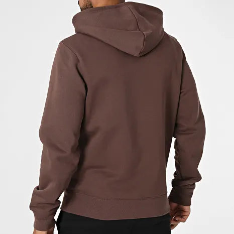 Champion tuta sportiva da uomo con full zip cappuccio 221658-MS578 cioccolato