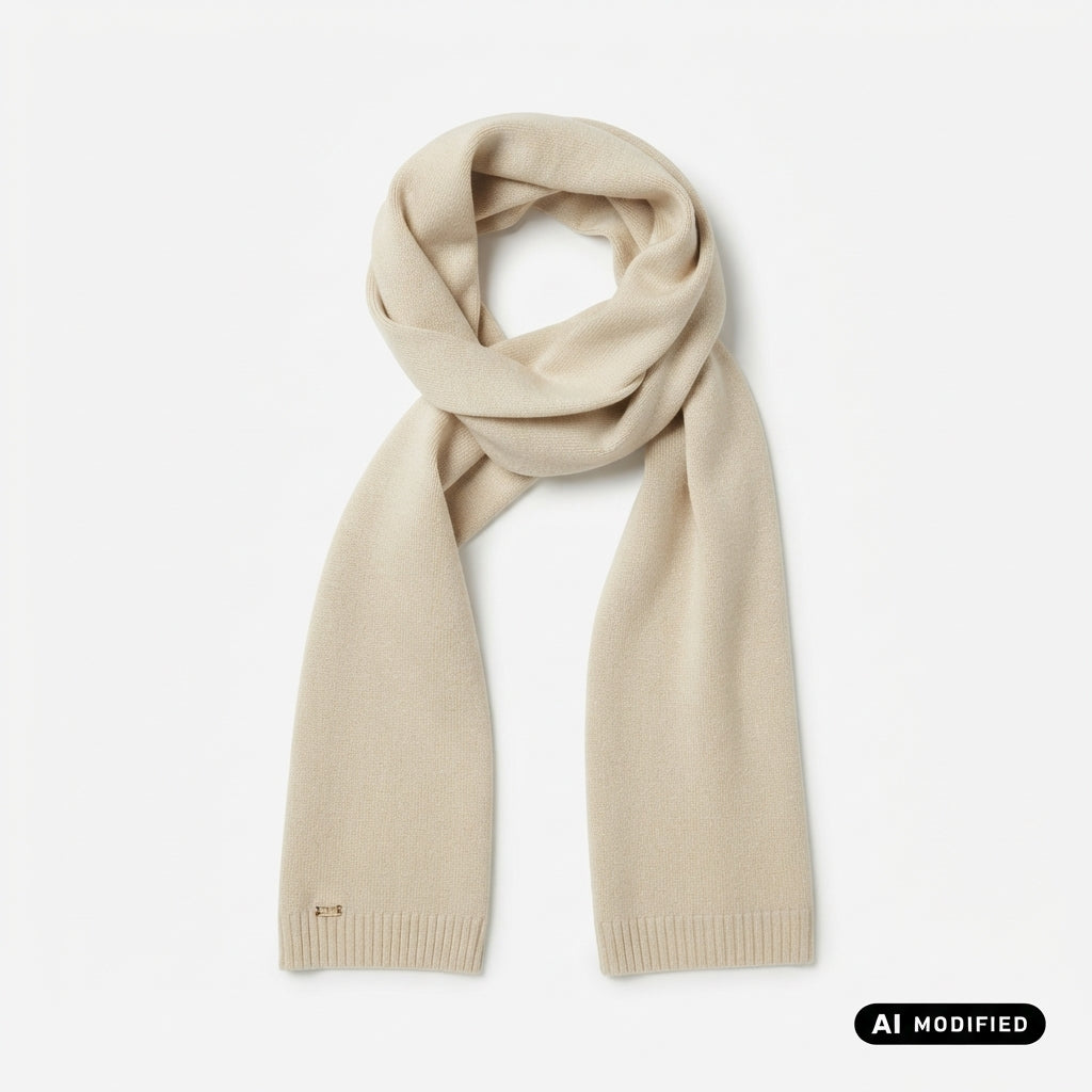 Griffai sciarpa da donna in viscosa DGF7014 naturale