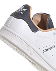 Adidas Originals scarpa sneakers da ragazzi Stan Smith ID7195 bianco-blu