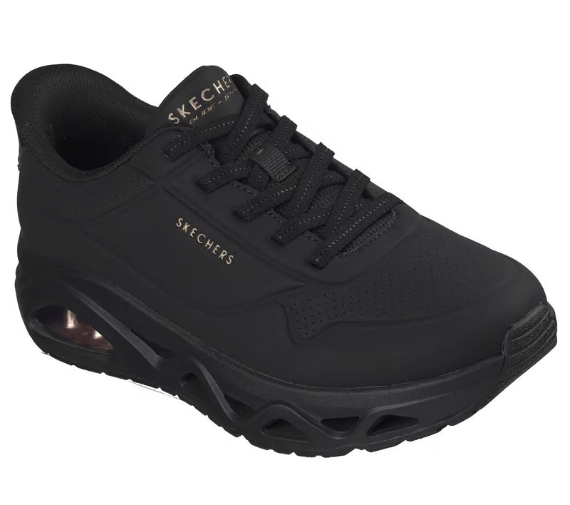 Skechers scarpa sneakers da donna Slip-ins: UNO Glide-Step - Glide On Air 190113/BBK nera