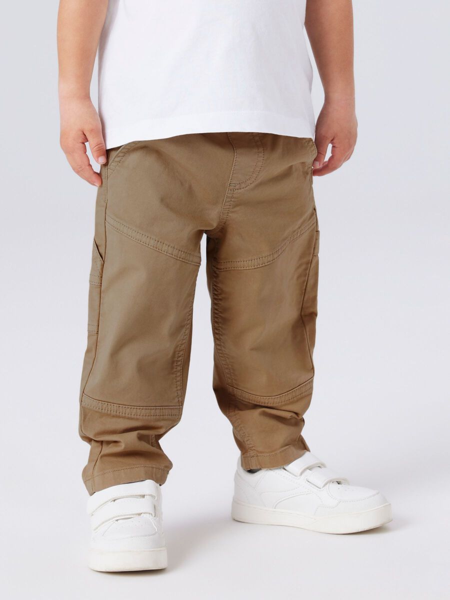 name it pantalone bombo in twill MBen Tap 13249476 Kelp