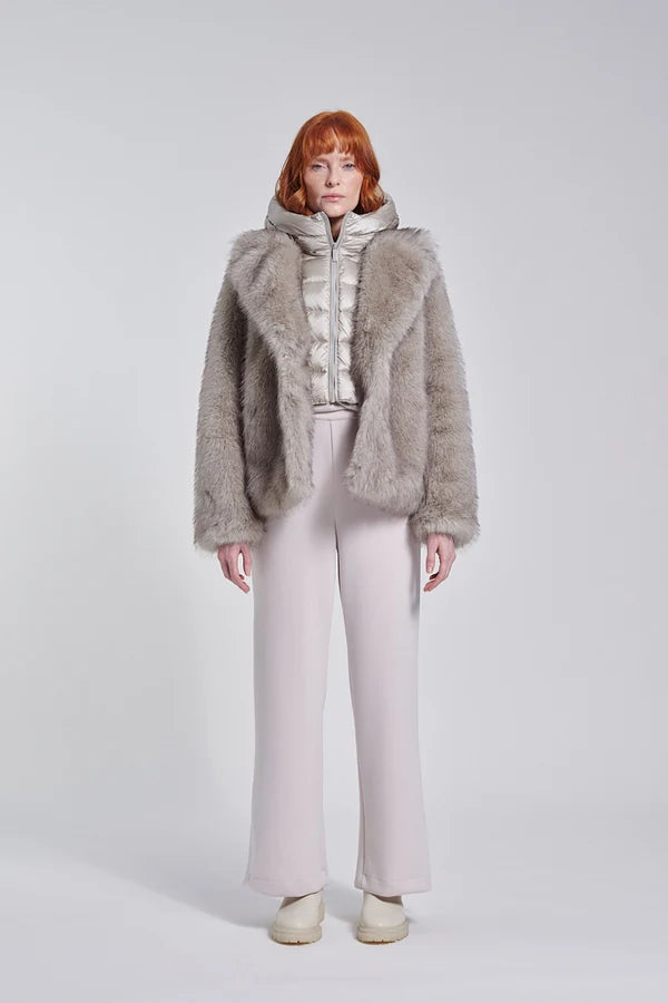 Bomboogie Paris Coat GW9148TFRL6-535 Donna Grigio - Cappotto Ecopelliccia