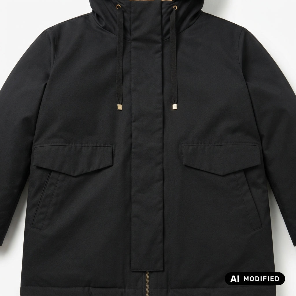 Gaudì Parka da donna con pelliccia sintetica 621BD35017 nero