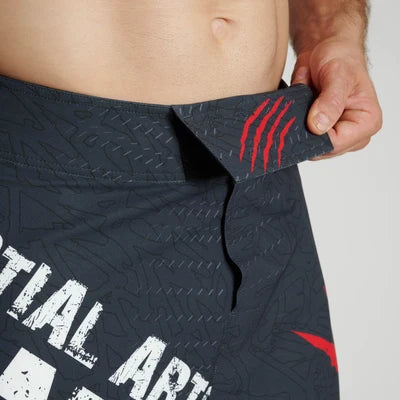 Leone pantaloncino sportivo da uomo PRIMAL INSTINCT MMA shorts AB945 nero