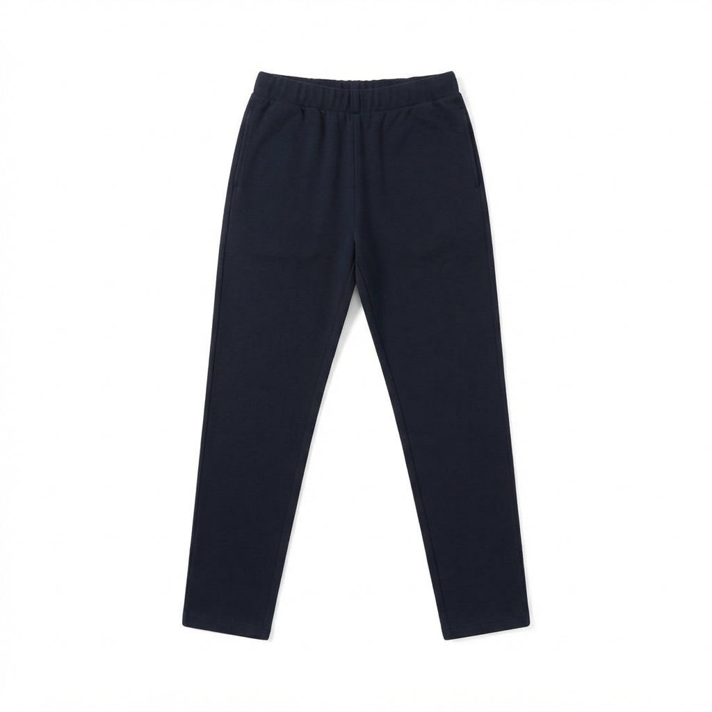 Hangar93 pantalone sportivo da uomo in cotone felpato Z805D blu