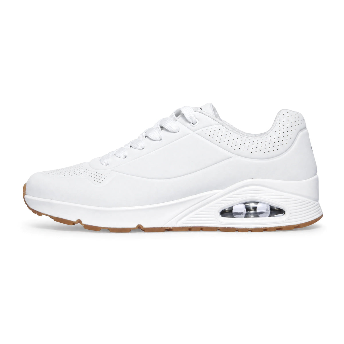 Skechers scarpa sneakers da uomo Slip-Ins Uno Glide Step Glide On Air 183420/WHT bianca