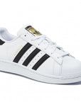 Adidas Originals sneakers unisex da ragazzo Superstar J C77154 white-black