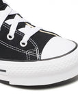 Converse sneakers alta in tela da donna Chuck Taylor All Star Eva Lift Hi 272855C nero-bianco