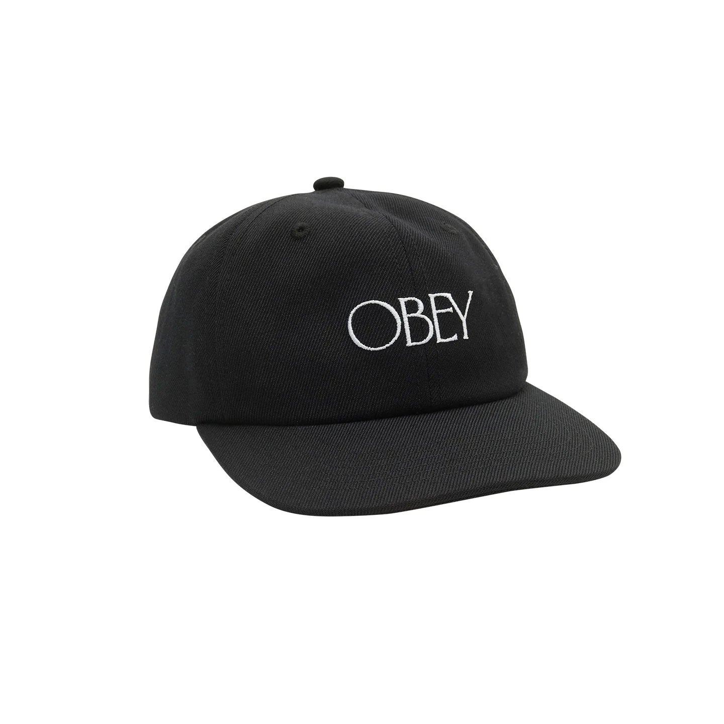 Obey berretto con visiera 6 pannelli Basque 100580341 black taglia unica