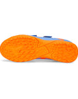 Puma scarpa da calcetto da ragazzo con velcro 107205 01 blue glimmer-white ultra orange