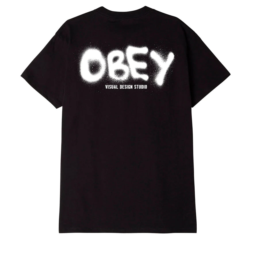 Obey T-Shirt manica corta da uomo Visual Design Studio Classico 165263415 nero