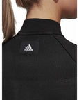 Adidas Felpa da donna con cerniera CF0334 black