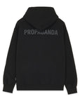 Propaganda Felpa con cappuccio e tasca a marsupio Logo Hoodie 22FWPRFE802-01 nero