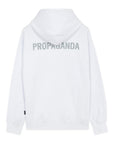 Propaganda Felpa con cappuccio e tasca a marsupio Logo Hoodie 22FWPRFE807-02 white