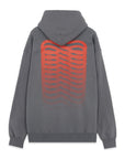 Propaganda Felpa con cappuccio e tasca a marsupio Ribs Hoodie 22FWPRFE820-40 gray