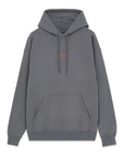 Propaganda Felpa con cappuccio e tasca a marsupio Ribs Hoodie 22FWPRFE820-40 gray