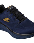 Skeckers scarpa da walking da uomo D'Lux Walker Get Oasis 232362/NVYL blu-giallo