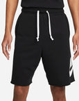 Nike Pantaloncino da uomo in cotone garzato Alumni Essentials Casual Sport DM6817-010 black