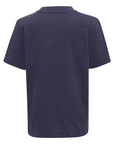 Adidas completo da ragazzo t-shirt e pantaloncino HC9445 blu-bianco