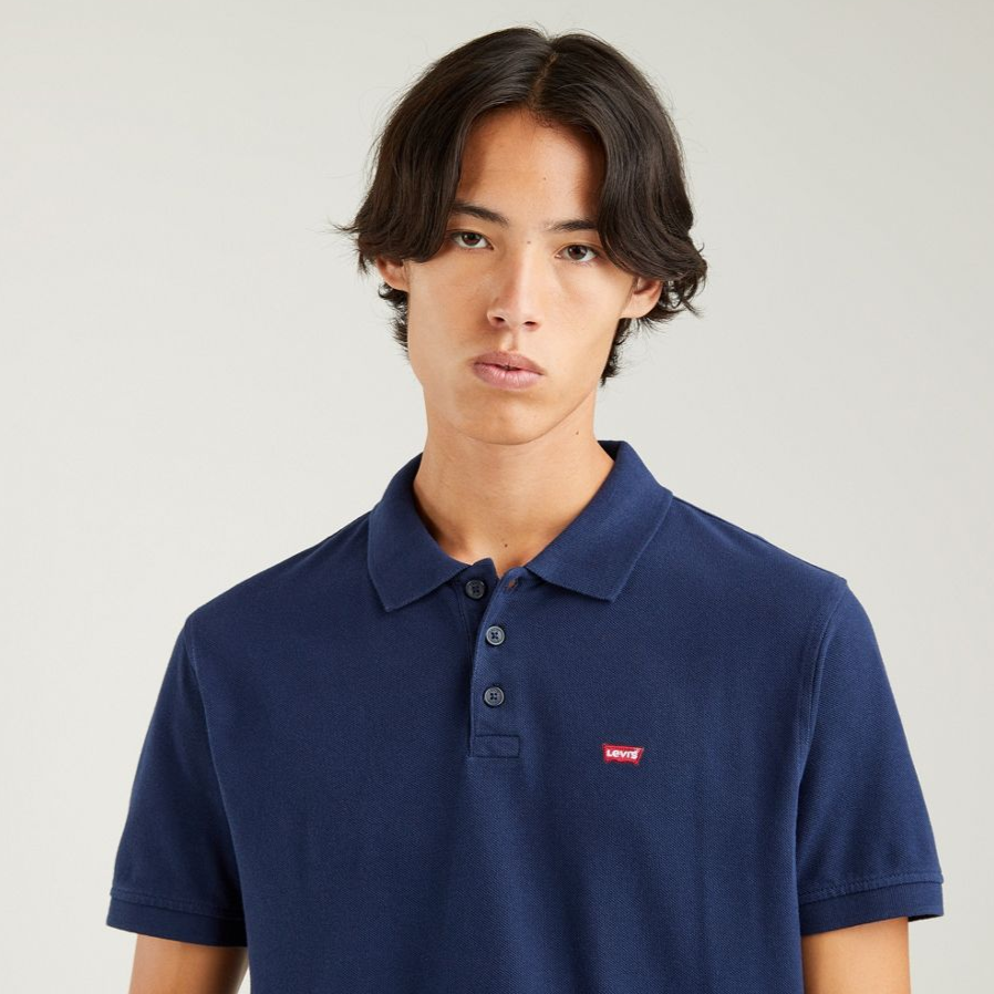 Levi&#39;s Polo manica corta da uomo Housemark 358830005 blu