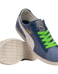 Puma scarpa sneakers da uomo in canvas Glyde Washed Low 355505 01 Blu