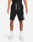 Nike Pantaloncino da uomo in cotone garzato Alumni Essentials Casual Sport DM6817-010 black