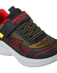 Skechers scarpa da ginnastica da bambino Hyper Blitz Hydro Tronix 403861L/BKRD nero rosso