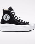Converse scarpa sneakers da donna Chuck Taylor All Star Move High Top HI 568497C nero bianco