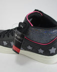 Skechers scarpa sneakers da bambina Sidestreet Funk It Out 84595L BKSL nero-argento