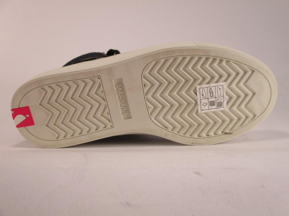 Skechers scarpa sneakers da bambina Sidestreet Funk It Out 84595L BKSL nero-argento