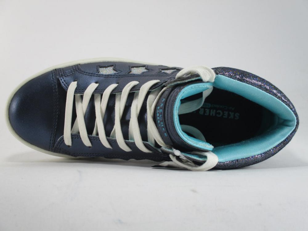 Skechers scarpa sneakersd da ragazza Sidestreet Funk It Out 84595L NVY blu