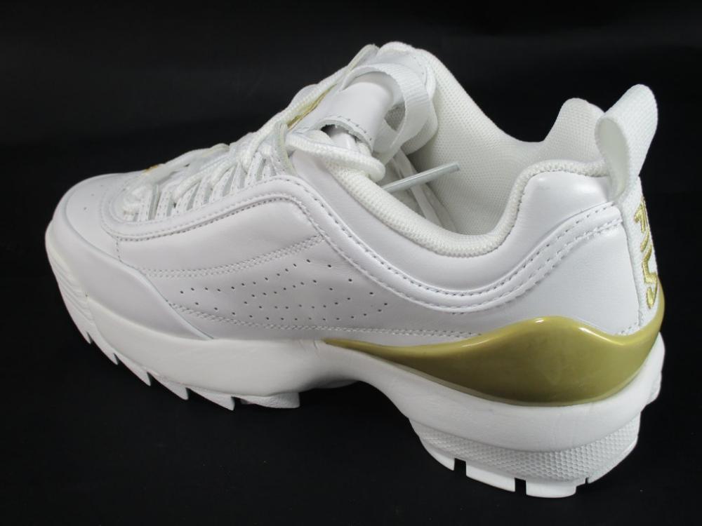 Fila scarpa sneakers da donna Disruptor Premium 1010862.1FG bianco oro