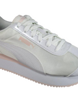 Puma scarpa sneakers da donna Turino Stacked Glitter 371944 02 bianco