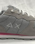 Sun 68 sneakers da ragazza Ally glitter Girl's grigio chiaro