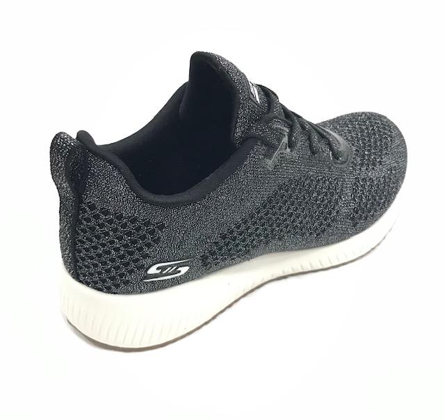 Skechers scarpa sneakers da donna Bobs Squad Glitz Maker 117006 BLK nero