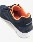 Skechers scarpa sneakers da uomo Equilizer Timepiece 999669 NVOR navy orange