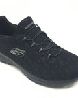 Skechers scarpa da ginnastica da donna Summits Leopard Spot 149037 BBK nero