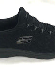 Skechers scarpa da ginnastica da donna Summits Leopard Spot 149037 BBK nero