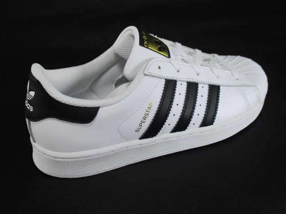 Adidas sneakers bassa per ragazzi Superstar C BA8378 white black