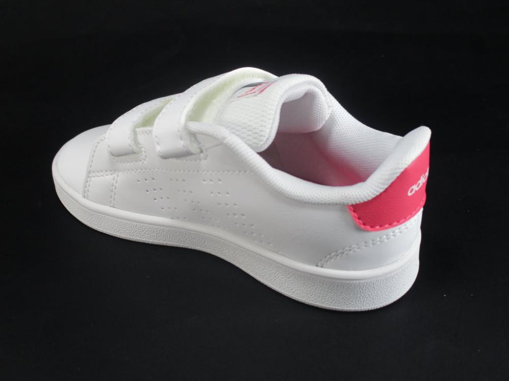 Adidas scarpa sneakers da ragazza Advantage EF0300 bianco-rosa